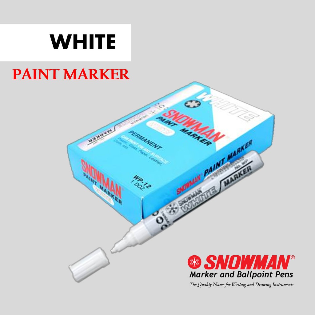 

SPIDOL PAINT MARKER SNOWMAN / SPIDOL PERMANENT MEDIUM/ PAINT MARKER ~WARNA PUTIH