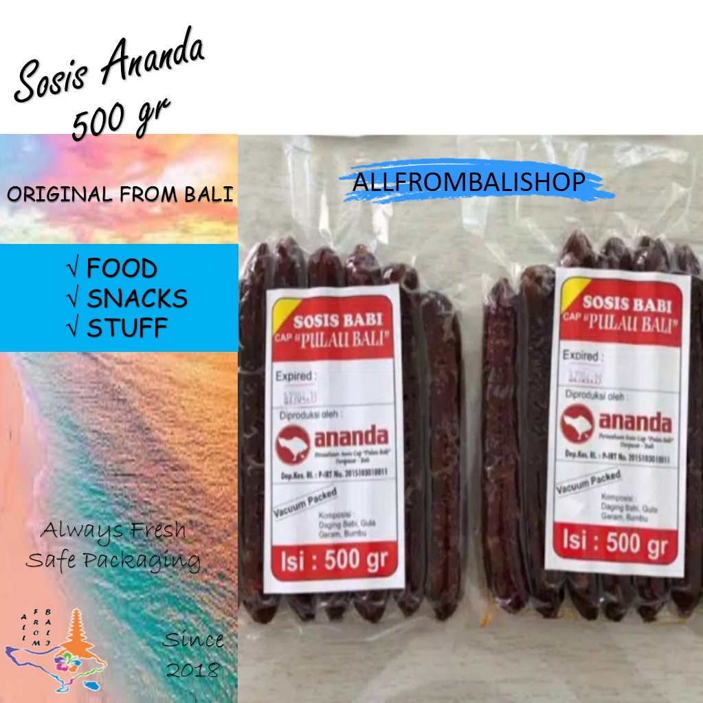 

Sosis Babi Lapchiong Ananda Cap Pulau Bali - 500gr