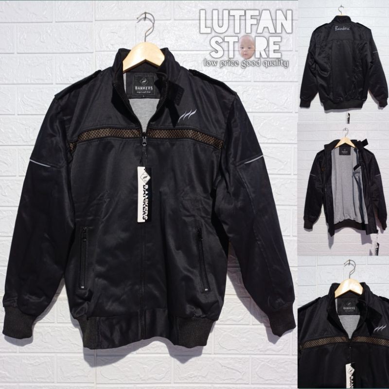 JAKET PRIA BANKERS LIS TASLAN PREMIUM DALAMAN KAIN LEMBUT