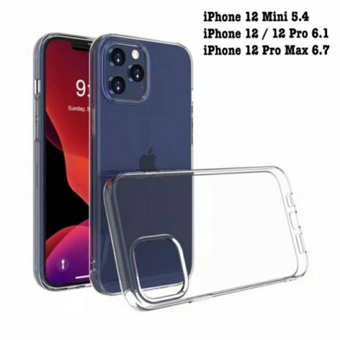 Silicone Case Clear Iphone 12 12 Pro 12 Mini 12 Pro Max Casing Cover Ip 12 Pro Max Shopee Indonesia