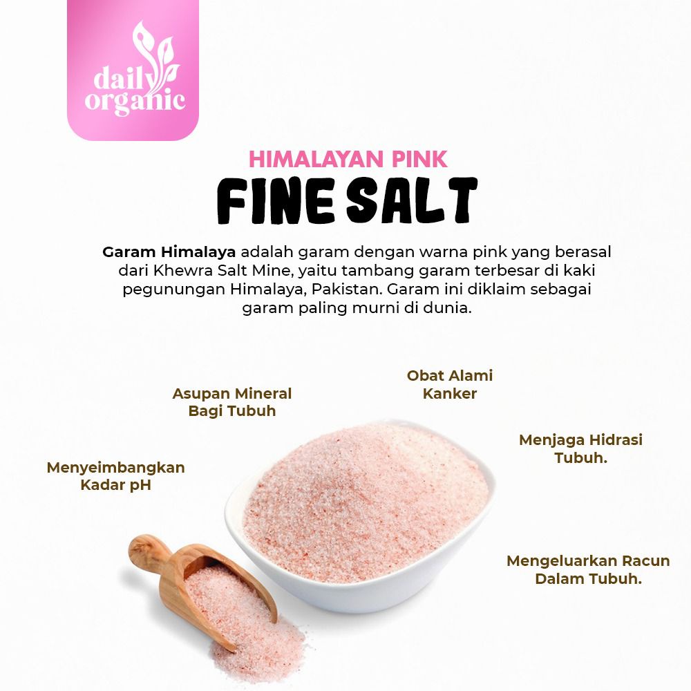 GARAM HIMALAYA DAILY ORGANIC PREMIUM HIMALAYAN PINK SALT