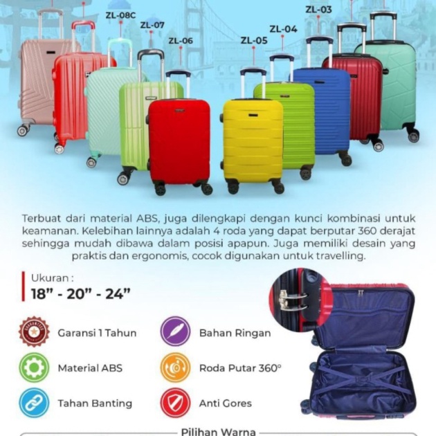 Promo KOPER FIBER POLO SONIC 20 INCH CABIN SIZE Murah