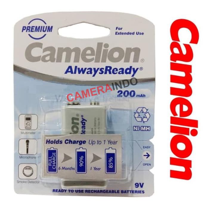 Camelion Battery Kotak 9V Rechargeable 200Mah