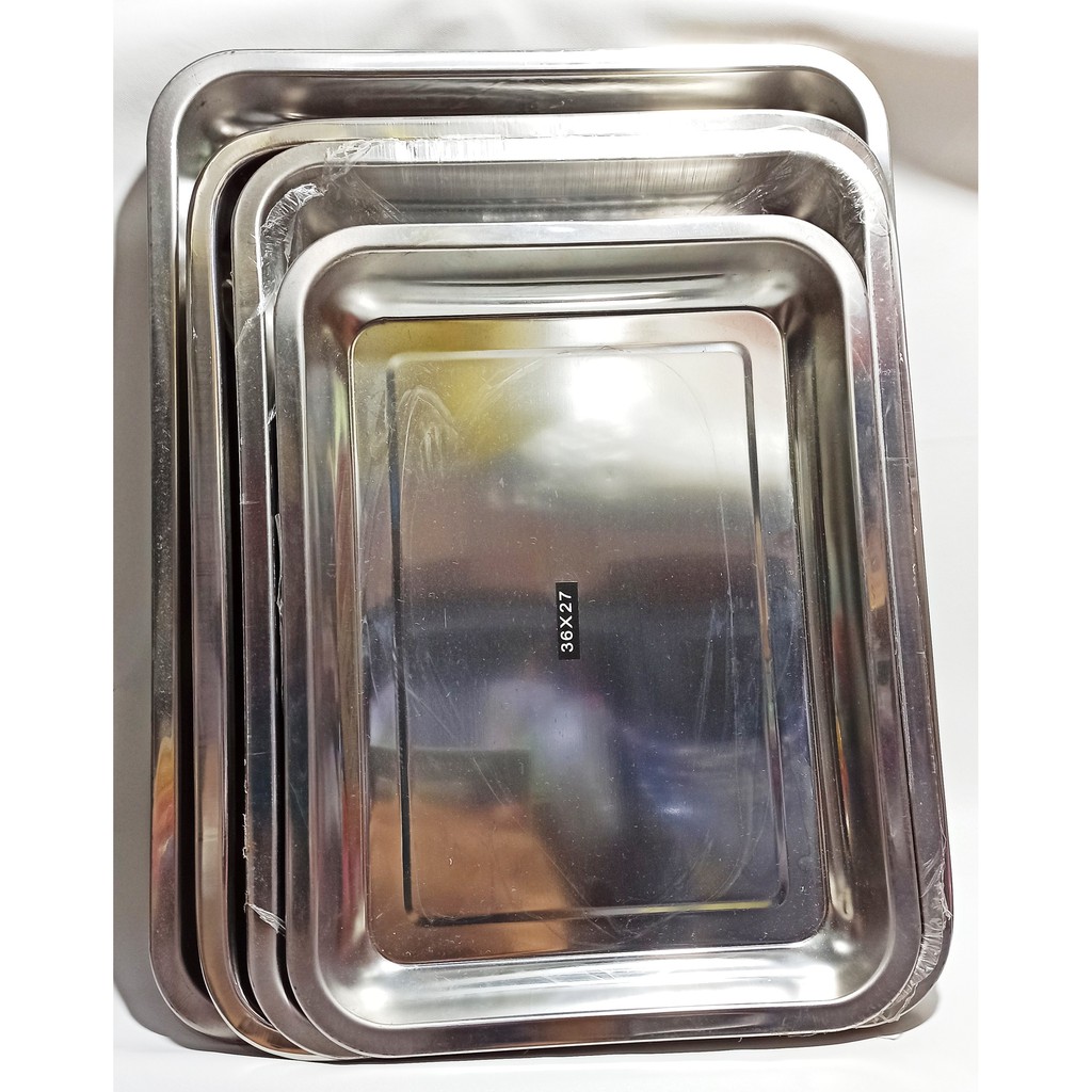 BAKI KOTAK STAINLESS / NAMPAN STAINLESS Steel Besar / Tempat Wadah Sayur