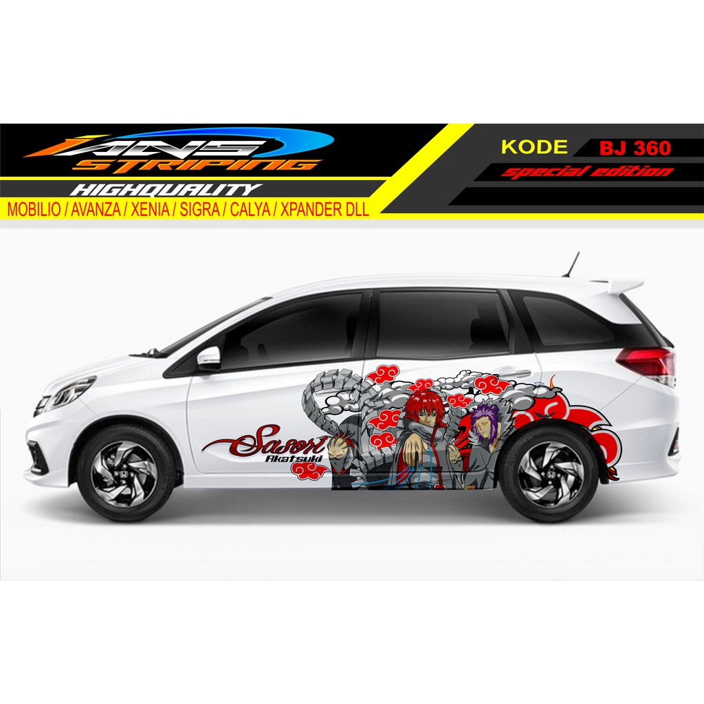 STIKER MOBIL MOBILIO / STICKER MOBILIO / DECAL STICKER MOBIL / STIKER MOBIL NARUTO