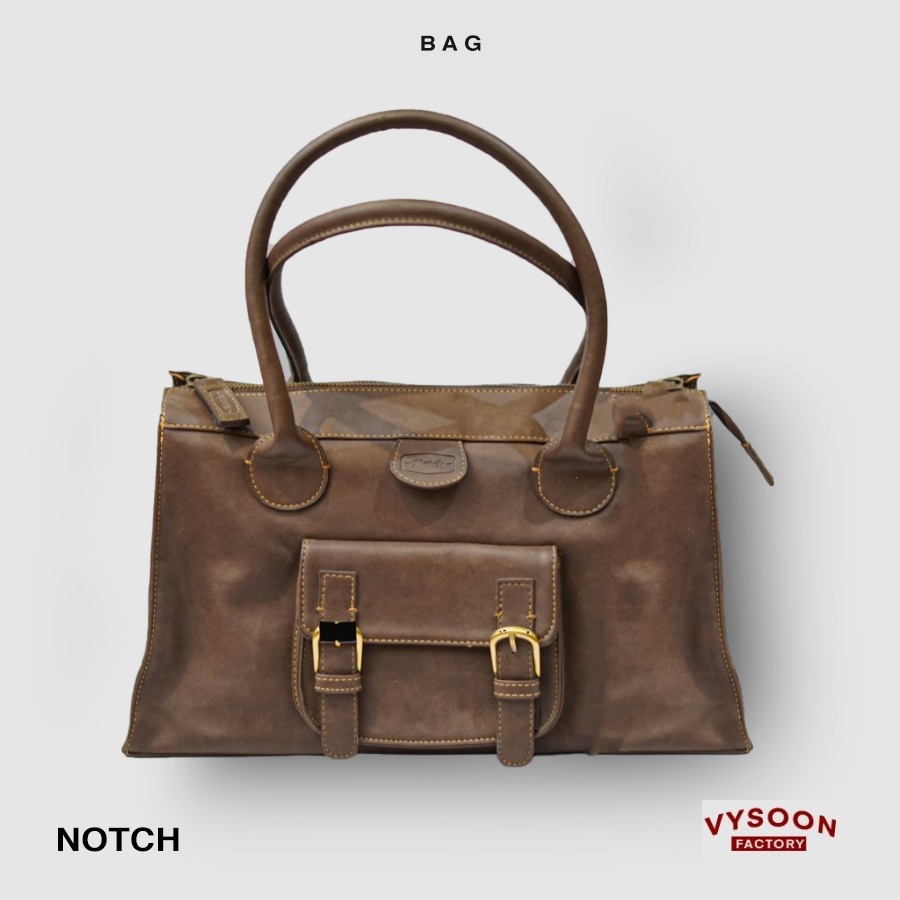 Tas Kulit Sintetis / Tas Wanita - Notch Handbag Premium Quality