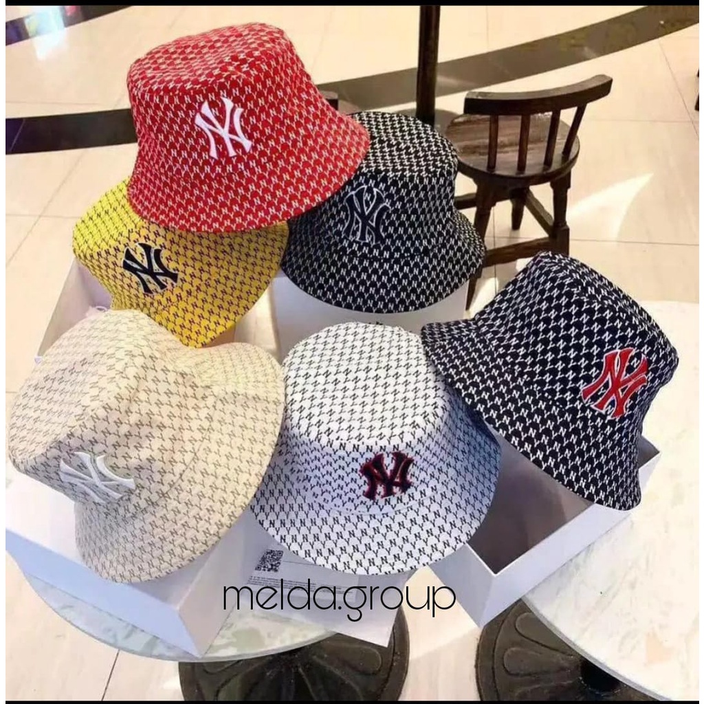 Topi Bucket Bolak Balik Bordir NY002 / Bucket Hat NY COD