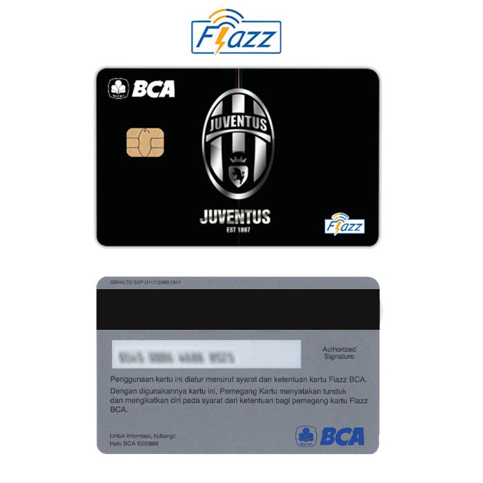 Juventus Kartu E-Money Flazz BCA Gen 2 NFC Custom Card
