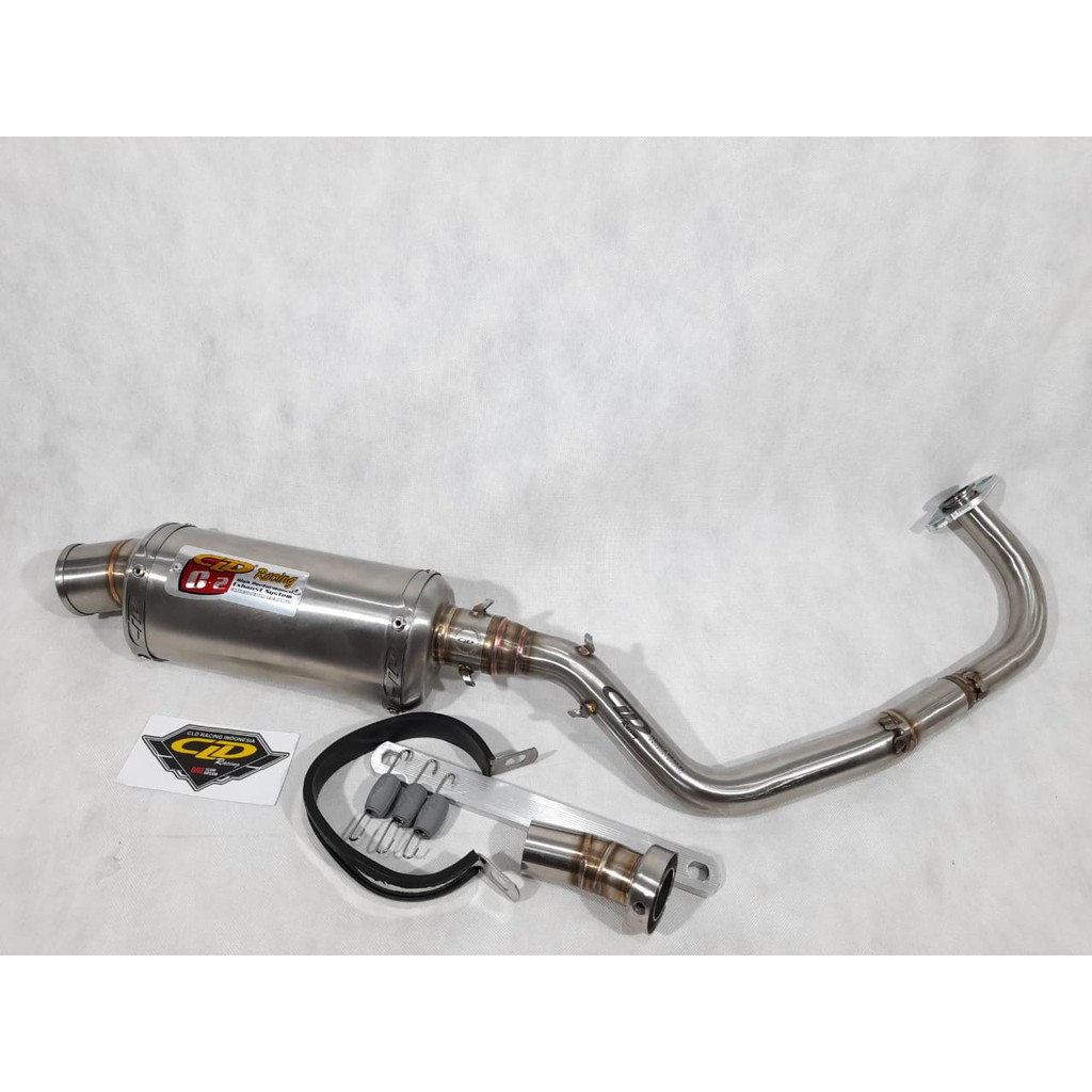 Knalpot Original CLD type C2 Bulat C2 Oval Beat Karbu Beat Fi Scoopy Karbu Scoopy Fi Vario 110-2