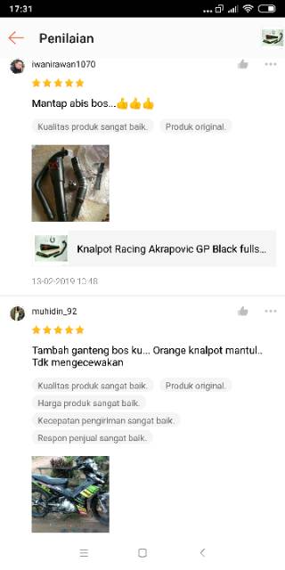 Knalpot Racing Akra GP Black fullsystem for Vixion, R15, CB150R, CBR150R, Byson, Satriafu, gsx-5