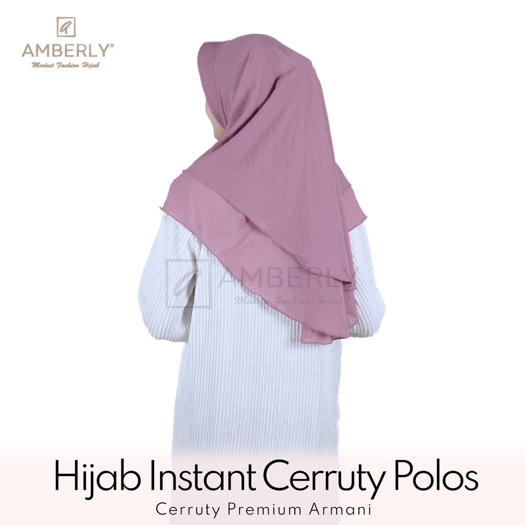 AmberlyHijab Cerruty Polos Jilbab Instan Bahan Premium Cerruty Armani