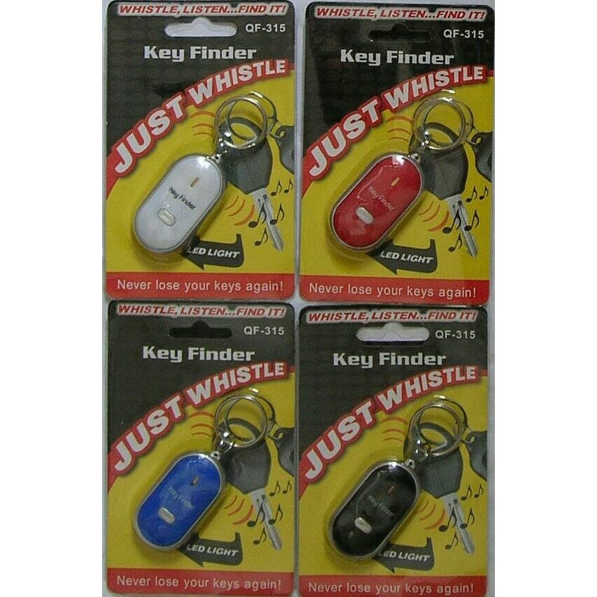Souvenir Gantungan Kunci Siul Anti Hilang Lupa Key Finder Keychain Senter LED