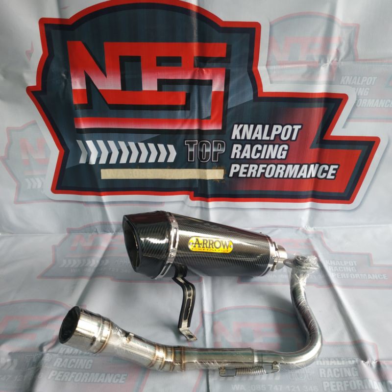 KNALPOT ARROW PCX150 PCX160 ADV VARIO BEAT SCOOPY GENIO NMAX AEROX LEXI MIO