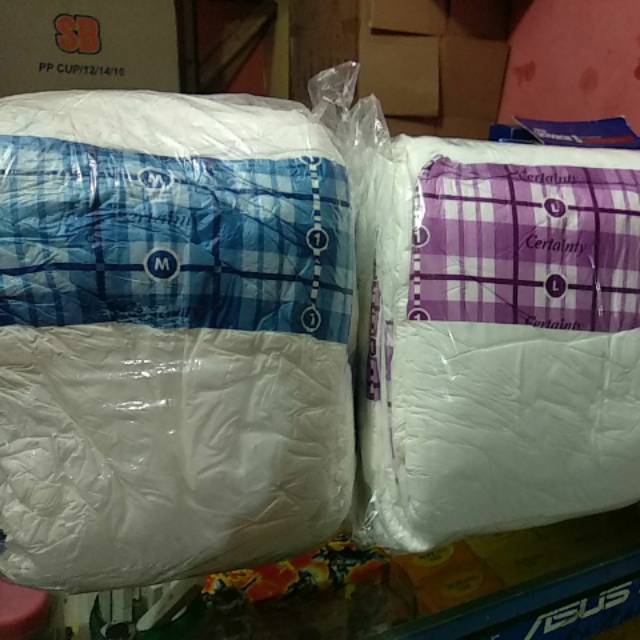 Popok curah dewasa merk certainty