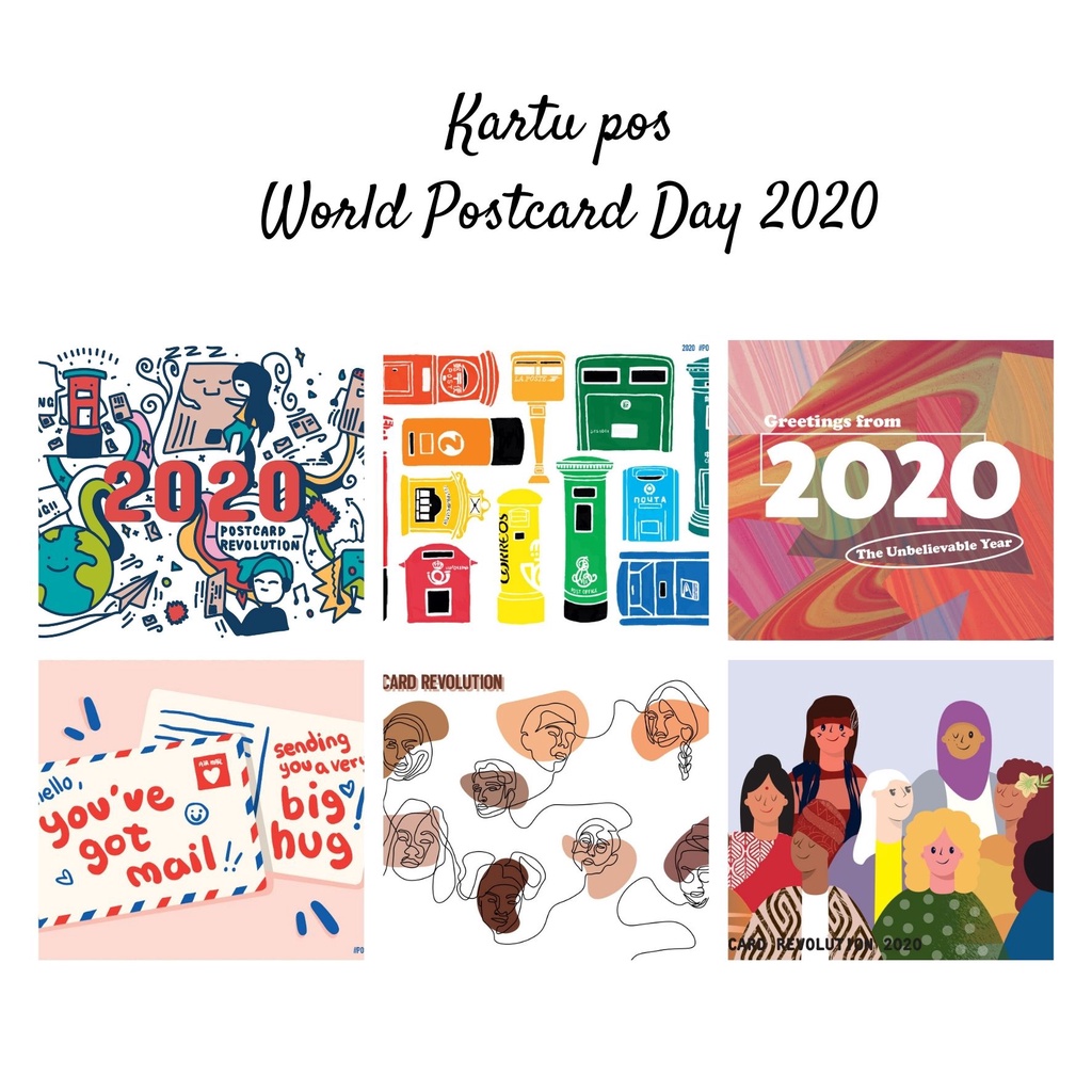 

WPD World Postcard Day 2020 official Postcard Kartu pos kartupos