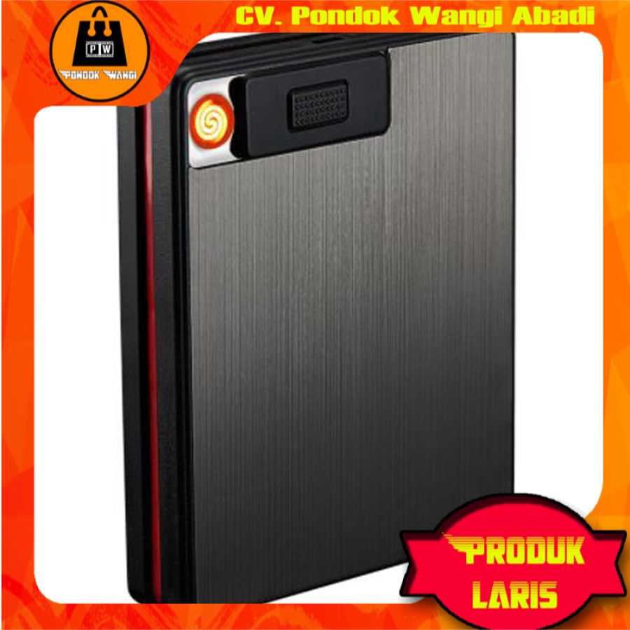 Firetric Kotak Rokok 20 Slot with Korek Elektrik Pyrotechnic JD-YH051