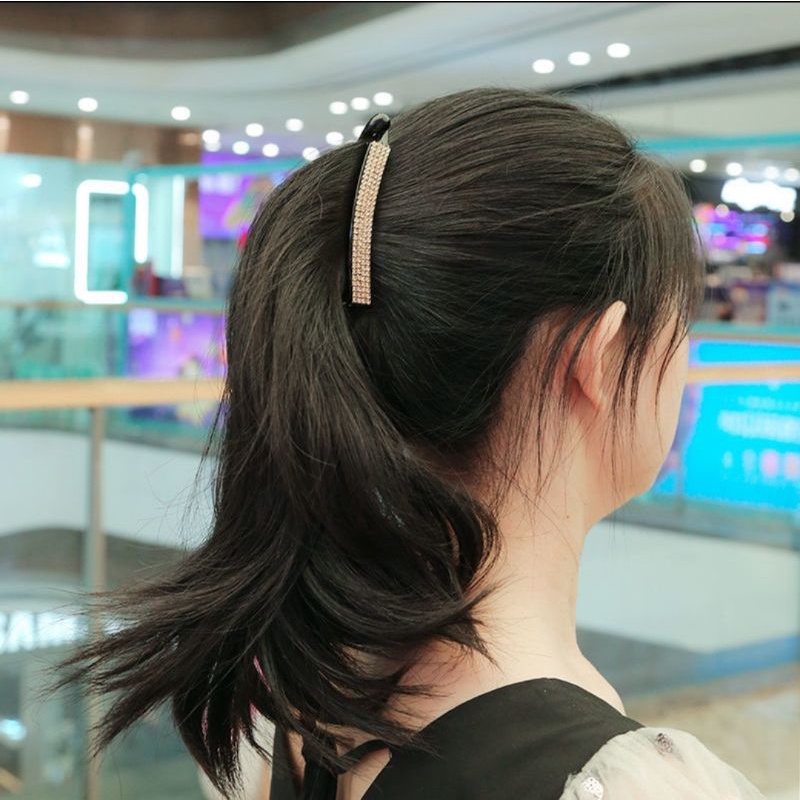 Jepit Rambut Pisang Permata 10cm Jepitan Ponytail Jedai Salon Pisang Cristal Barrette