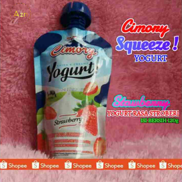 

Cimory squeeze yogurt 120g yogurt rasa stroberi / strawberry