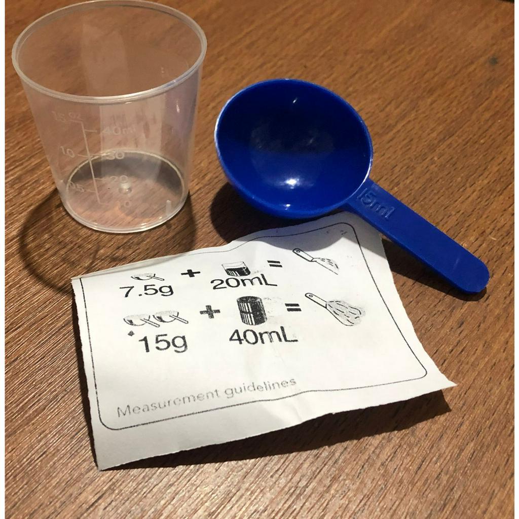 Sendok takar alginat gelas ukur alginate measuring cup takaran dental alginat