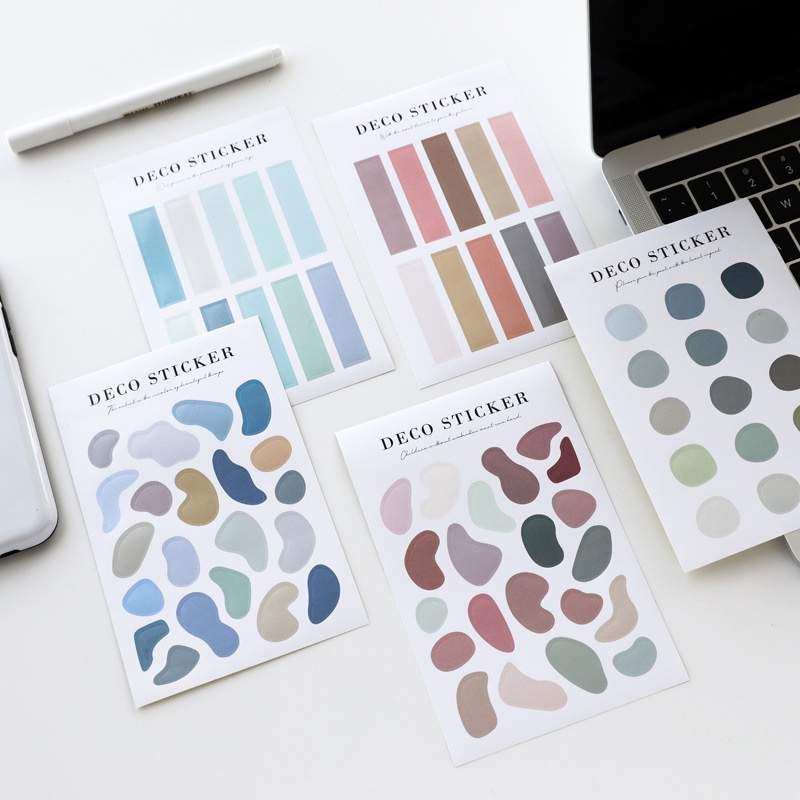 

Panmomo Morandi Diverse Style Diary Deco Stickers - Sticker Dekorasi Jurnal