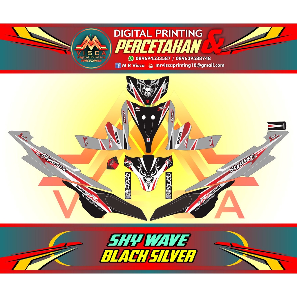 Decal Stiker Skywave fullbody - decal Skywave fullbody
