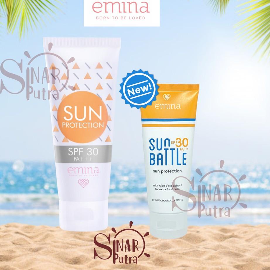 Jual Review [NEW] Emina Sun Protection SPF 30 60 ml Sun Battle SPF 45