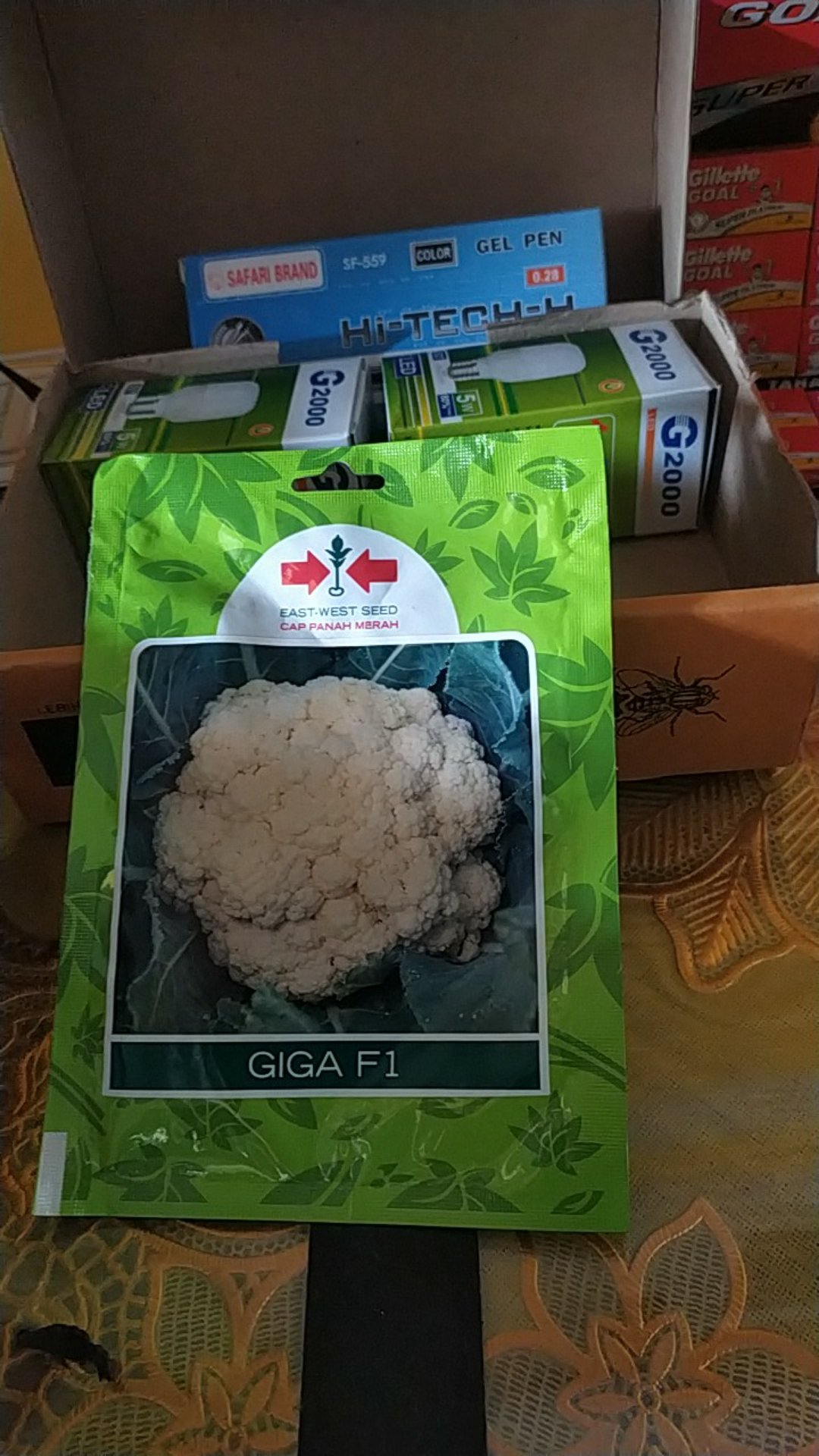 [bisa Cod] Kembang Kol Giga F1 Isi Kemasan 250 Butir / Biji / Seed