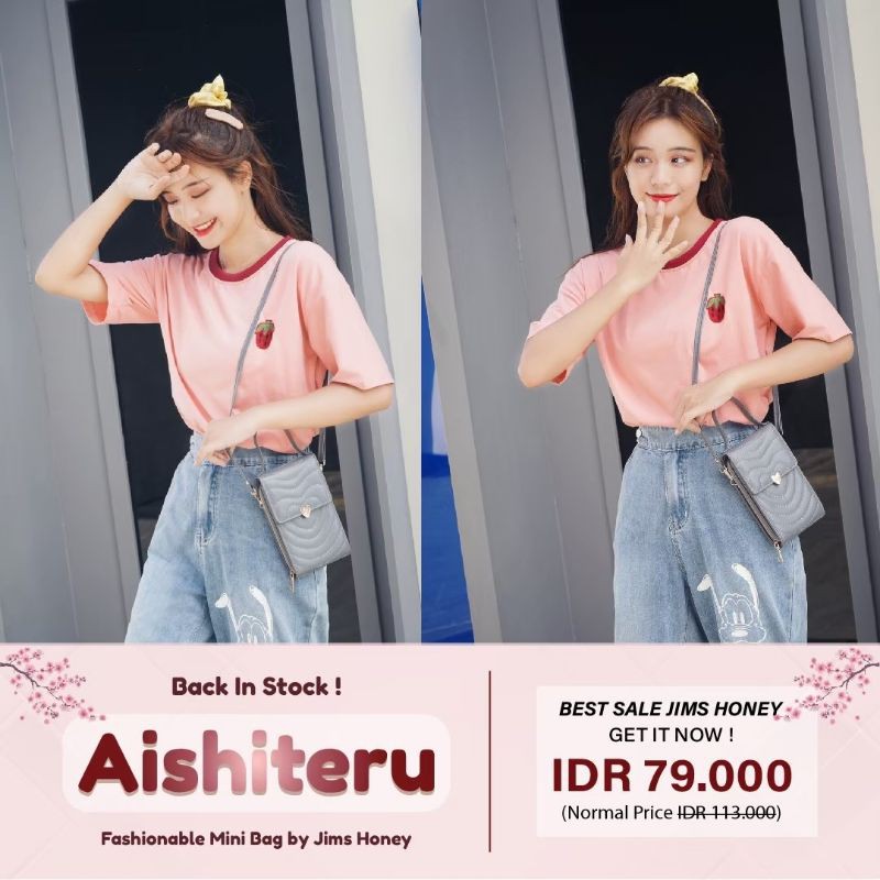 Jims Honey - Aishiteru Mini Bag Tas Dompet Wanita