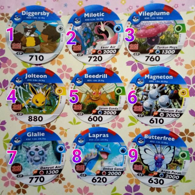 Pokemon medallion choki choki great card HARGA SATUAN bintang 2
