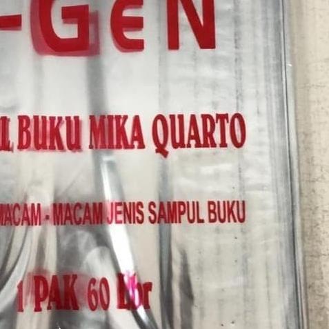 

Sampul Plastik Mika Kwarto / Buku Tulis V-Gen (60pcs) ♢