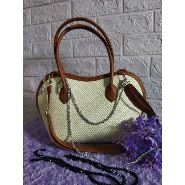 Tas anyaman pandan Tasikmalaya pengiriman Jakarta