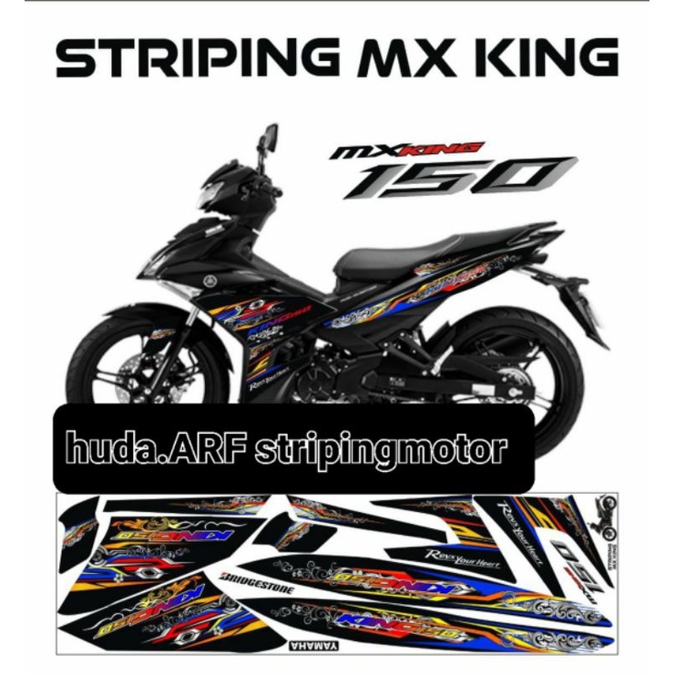 STRIPING VARIASI YAMAHA MX KING 150 LIS STICKER DECAL VARIASI YAMAHA MX KING MX KING 150 "thailook"