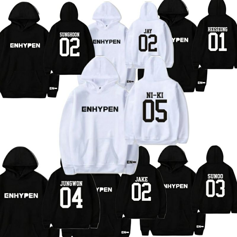 Hoodie Jumper Engene Style REQUEST NOMOR DAN NAMA MEMBER