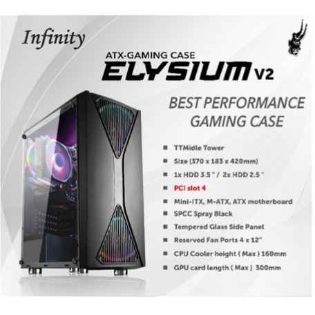 Casing Infinity Elysium V2 Tempered Glas