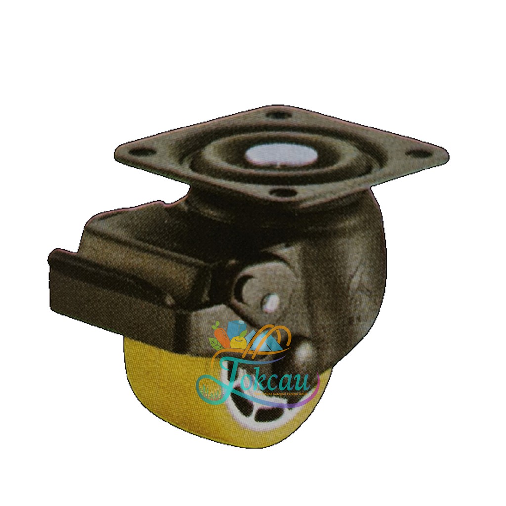 Roda Caster / Troli / Troly PU 2,5 Inch Heavy Duty Mati ( Fixed ) Hammer