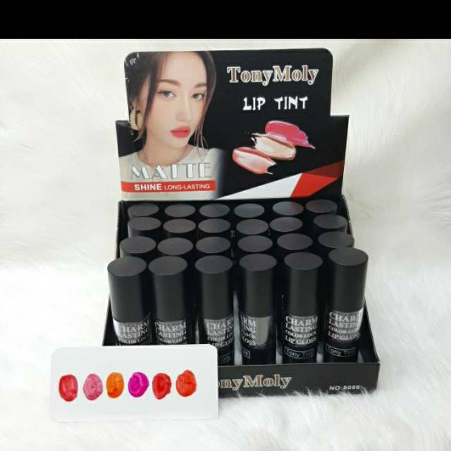 LIPTINT TONY MOLY CHARM LASTING KODE 8086 ISI 6PCS