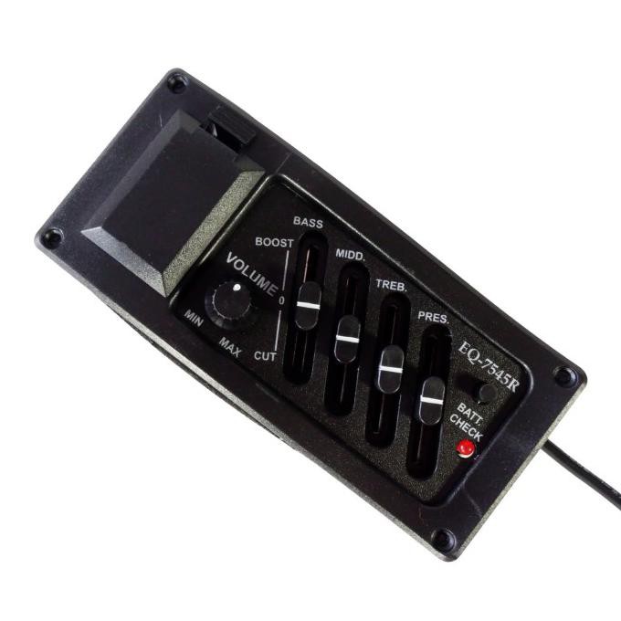 Preamp Gitar Equalizer Spul Pick Up Akustik Elektrik Guitar EQ-7545R