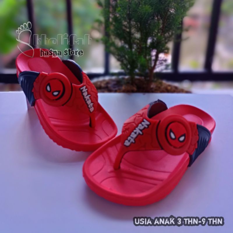 SANDAL JEPIT ANAK LAKI-LAKI LOGO AVENGERS 24-29&amp;30-35 (5b/c)