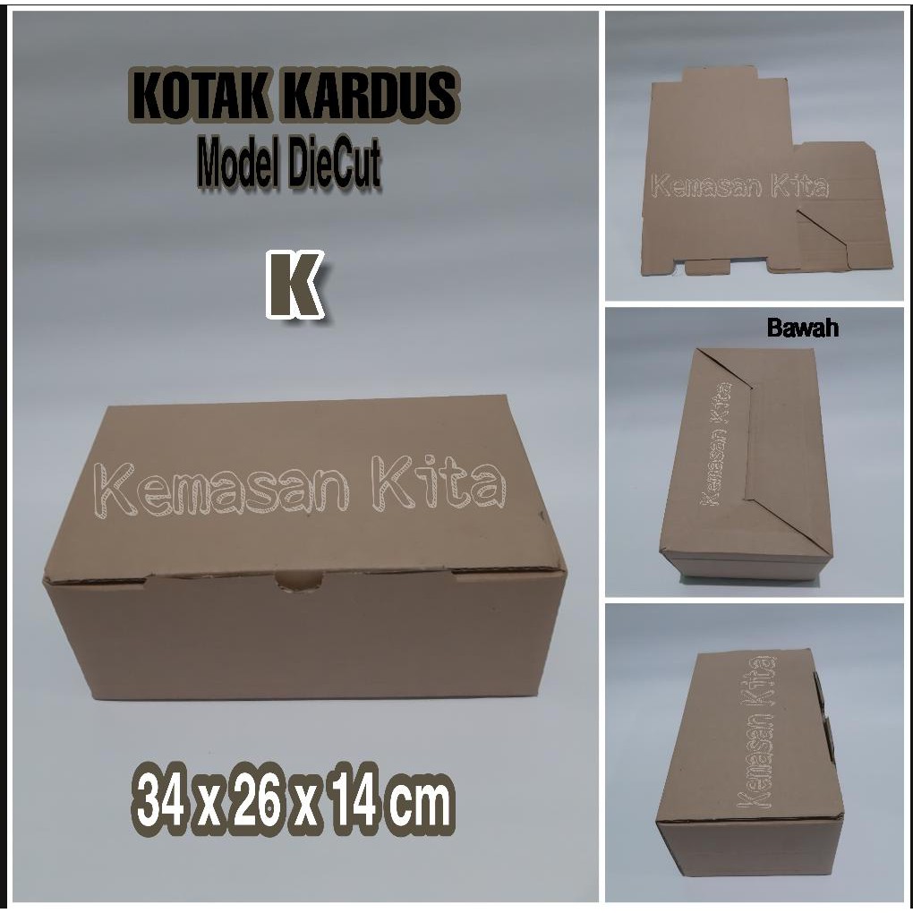 

KARDUS KARTON BOX SEPATU " JUMBO " TIPE K UKURAN 34 X 26 X 14 CM