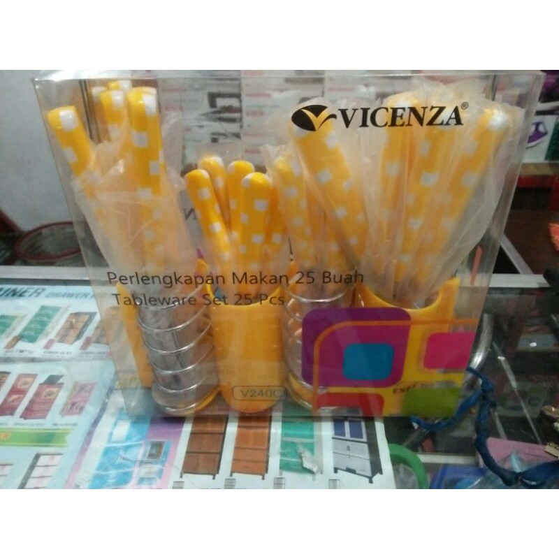 sendok set pulkadot vicenza/sendok set vicenza