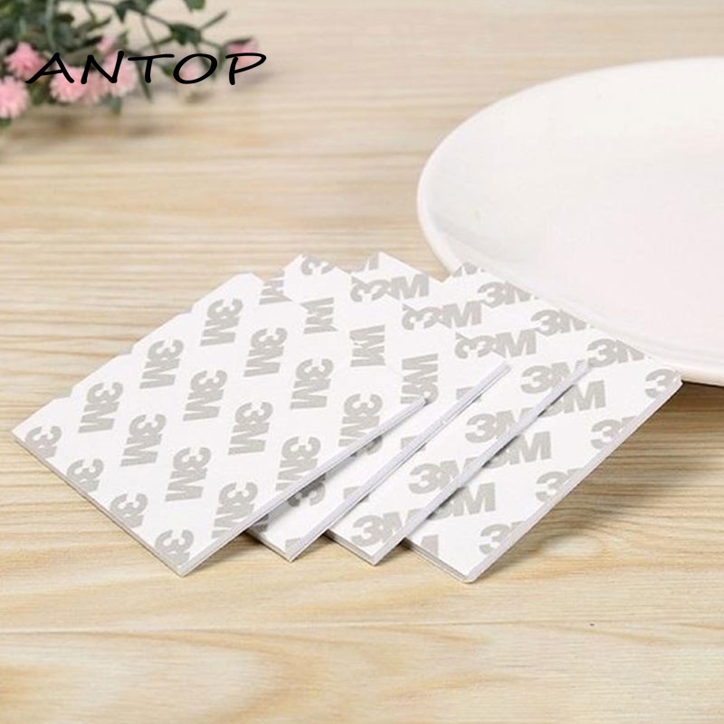 3m Double-sided Adhesive Square White Foam Glue Strong Pad Installation Glue Wall Sticking ANTOP