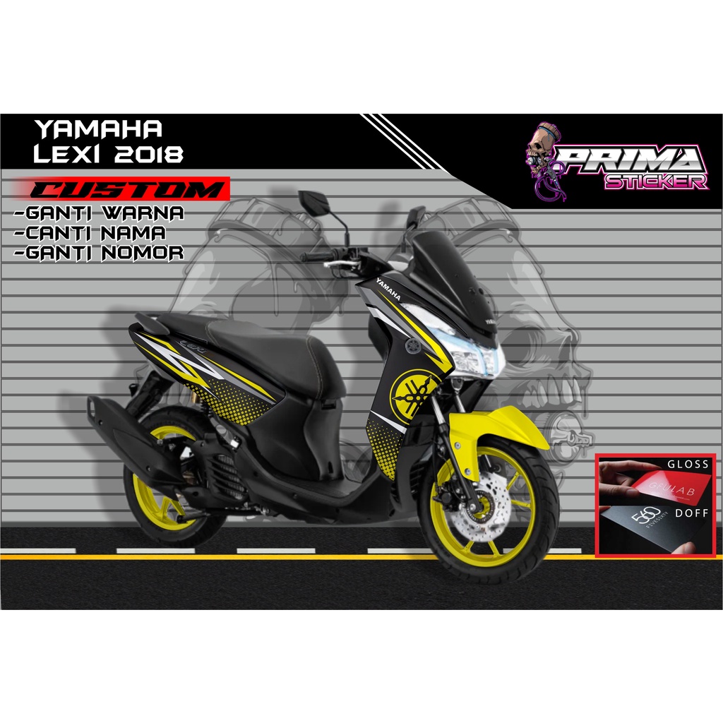 Sticker Decal Yamaha Lexi FULL BODY,  sticker lexi