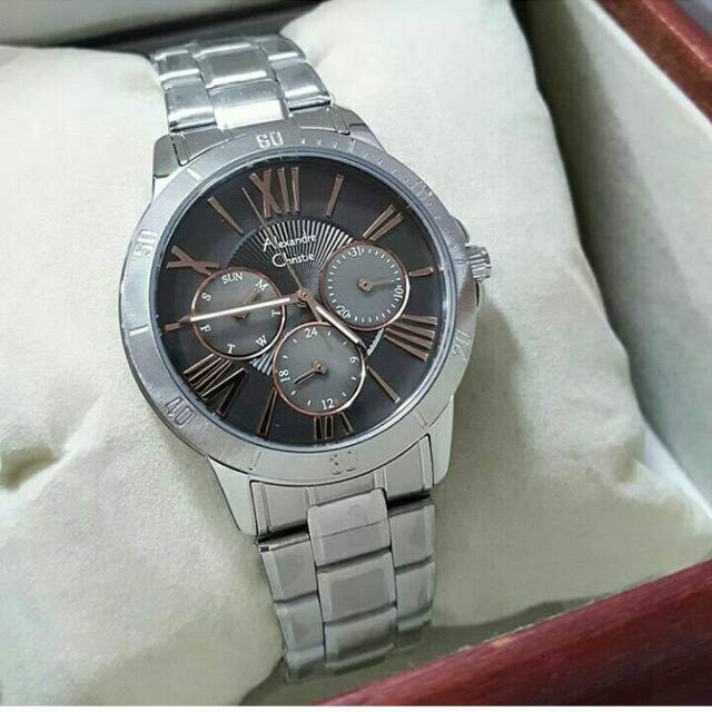 JAM TANGAN WANITA ALEXANDER CHRISTIE 2650 SILVER ORIGINAL