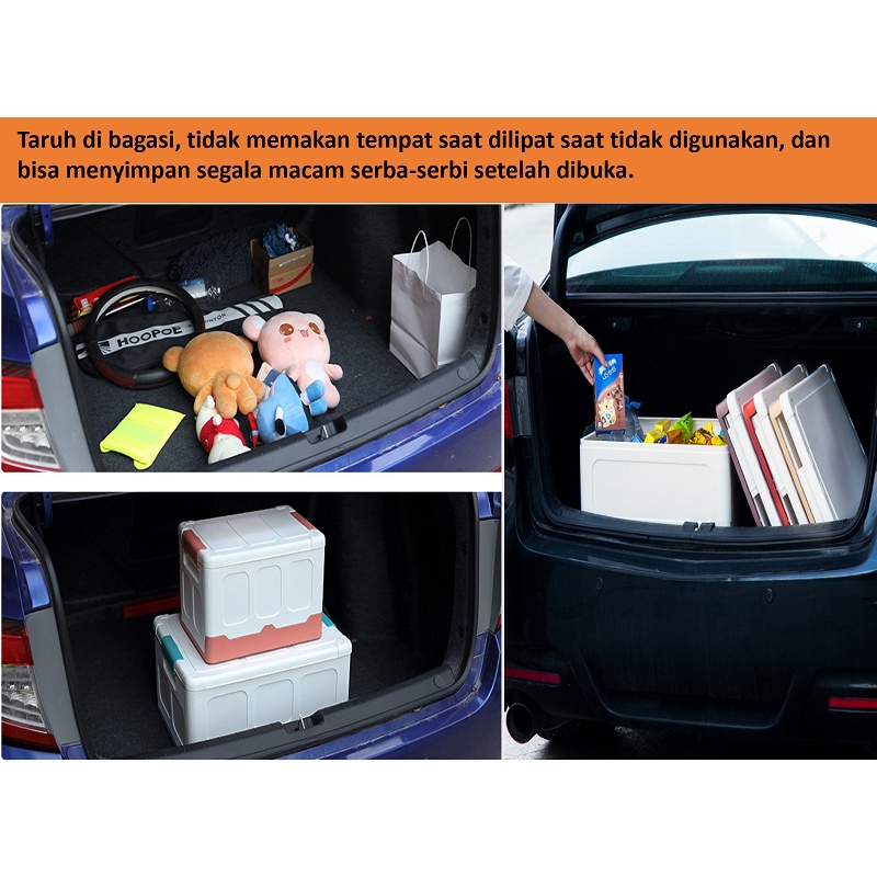 Container Box Besar Foldable Storage Box Box Lipat Lemari Plastik Box Mainan kotak penyimpanan