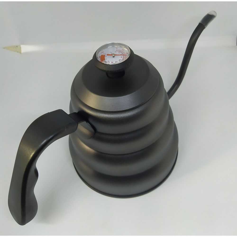 Teko Leher Angsa Termometer Ceret  Kopi Stainless Steel Gooseneck Kettle Thermometer V60 Pour Over