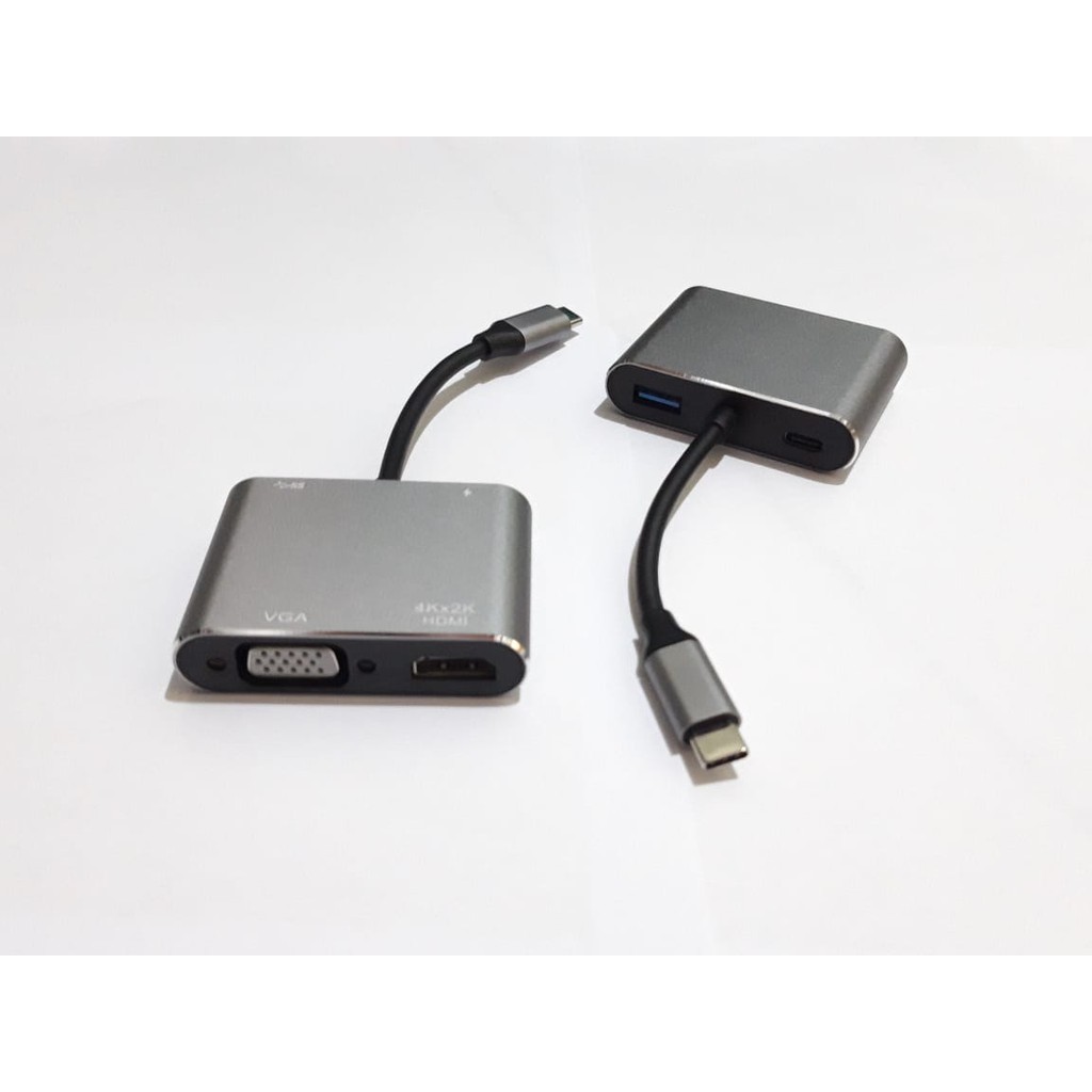 Converter Usb 3.1 Type C to HDTV, Vga, Usb 3.0, Type C