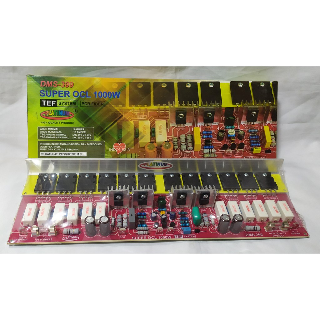 Kit Platinum Power Amplifier DMS-399 Plus TR Asli Power Mono Super OCL 1000watt TEF System DMS-399TR