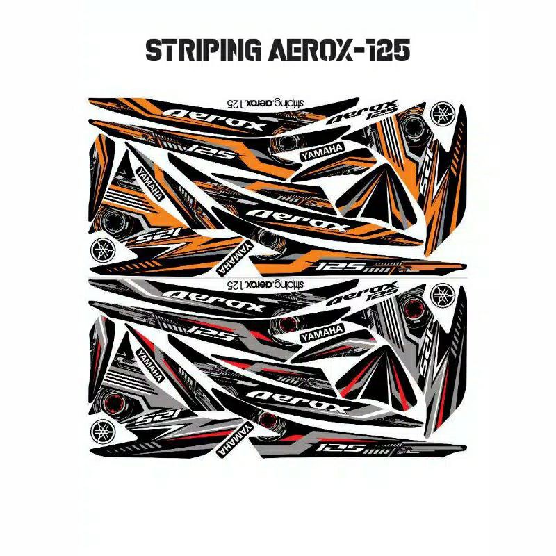 stiker STRIPING LIS BODY AEROX-125 #printing