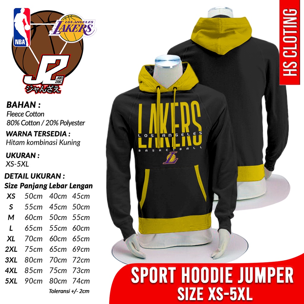 Jaket Basketball XS-5XL LOS ANGELES LAKERS NBA JANZAE Western Conference Pasific Division Team Bola 