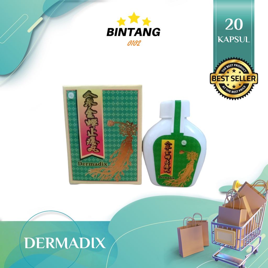 Dermadix ten shen Jin Chan ji yang wan ginseng gatal